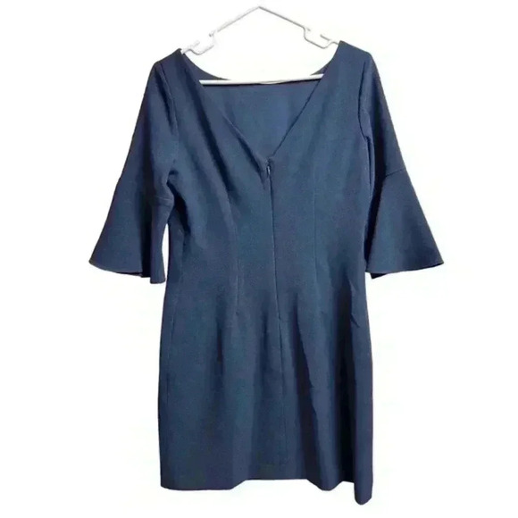 Vince Camuto Navy Blue Dress‎ with Bell Sleeves - Picture 3 of 7